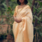 Trendy Saree Organza Gold Woven Saree