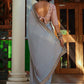 Trendy Saree Art Silk Grey Lace Saree