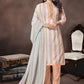 Straight Salwar Suit Handloom Cotton Orange Woven Salwar Kameez