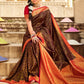 Classic Silk Multi Colour Patch Border Saree