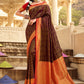 Classic Silk Multi Colour Patch Border Saree