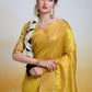 Contemporary Cotton Silk Mustard Woven Saree