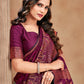 Trendy Saree Satin Silk Pink Woven Saree