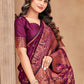 Trendy Saree Satin Silk Pink Woven Saree