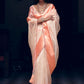 Classic Organza Peach Woven Saree