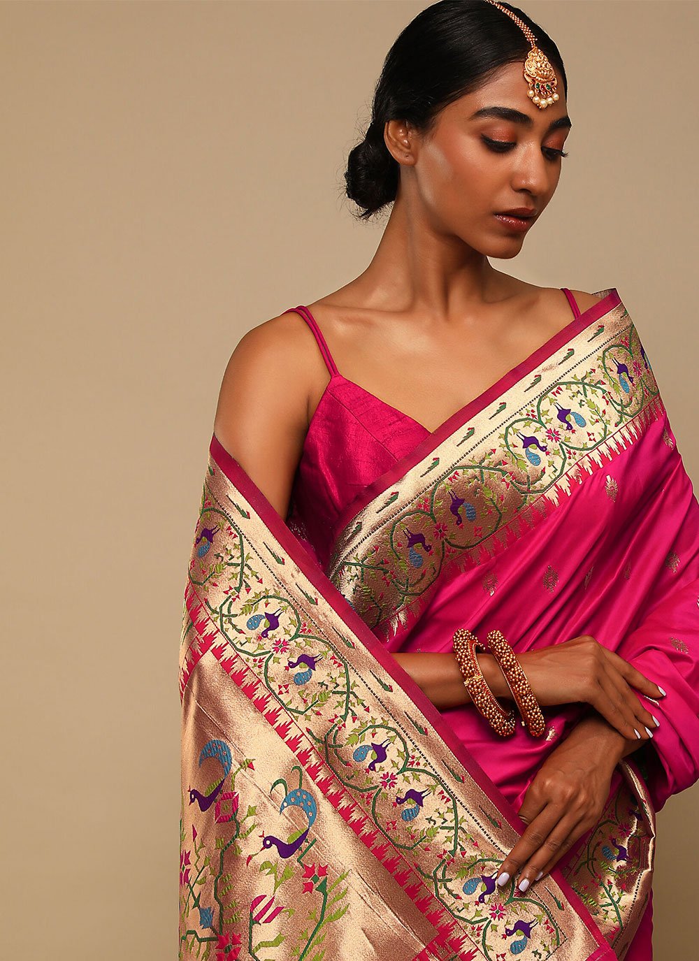 Trendy Saree Art Banarasi Silk Rani Woven Saree