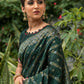 Classic Tussar Silk Green Woven Saree