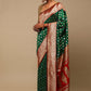 Classic Art Banarasi Silk Green Red Woven Saree