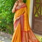 Classic Silk Yellow Woven Saree