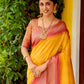 Classic Silk Yellow Woven Saree