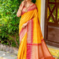 Classic Silk Yellow Woven Saree