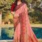 Trendy Saree Silk Pink Patch Border Saree