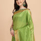 Trendy Saree Tussar Silk Green Woven Saree