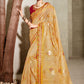 Classic Cotton Yellow Lace Saree