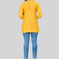 Casual Kurti Rayon Yellow Embroidered Kurtis