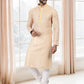 Kurta Pyjama Cotton Yellow Fancy Work Mens