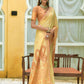 Contemporary Cotton Yellow Woven Saree