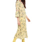 Casual Kurti Georgette Yellow Digital Print Kurtis