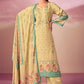 Salwar Suit Pashmina Yellow Digital Print Salwar Kameez