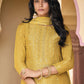 Salwar Suit Silk Yellow Digital Print Salwar Kameez