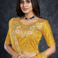 A Line Lehenga Silk Yellow Dimond Lehenga Choli