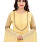 Designer Gown Georgette Yellow Embroidered Gown
