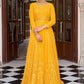 Salwar Suit Georgette Yellow Embroidered Salwar Kameez