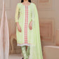 Salwar Suit Organza Yellow Embroidered Salwar Kameez