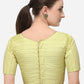 Designer Blouse Jacquard Yellow Embroidered Blouse