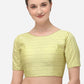 Designer Blouse Jacquard Yellow Embroidered Blouse