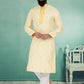 Kurta Pyjama Jacquard Silk Yellow Jacquard Work Mens
