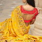 Trendy Saree Silk Yellow Embroidered Saree