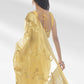 Classic Organza Yellow Woven Saree
