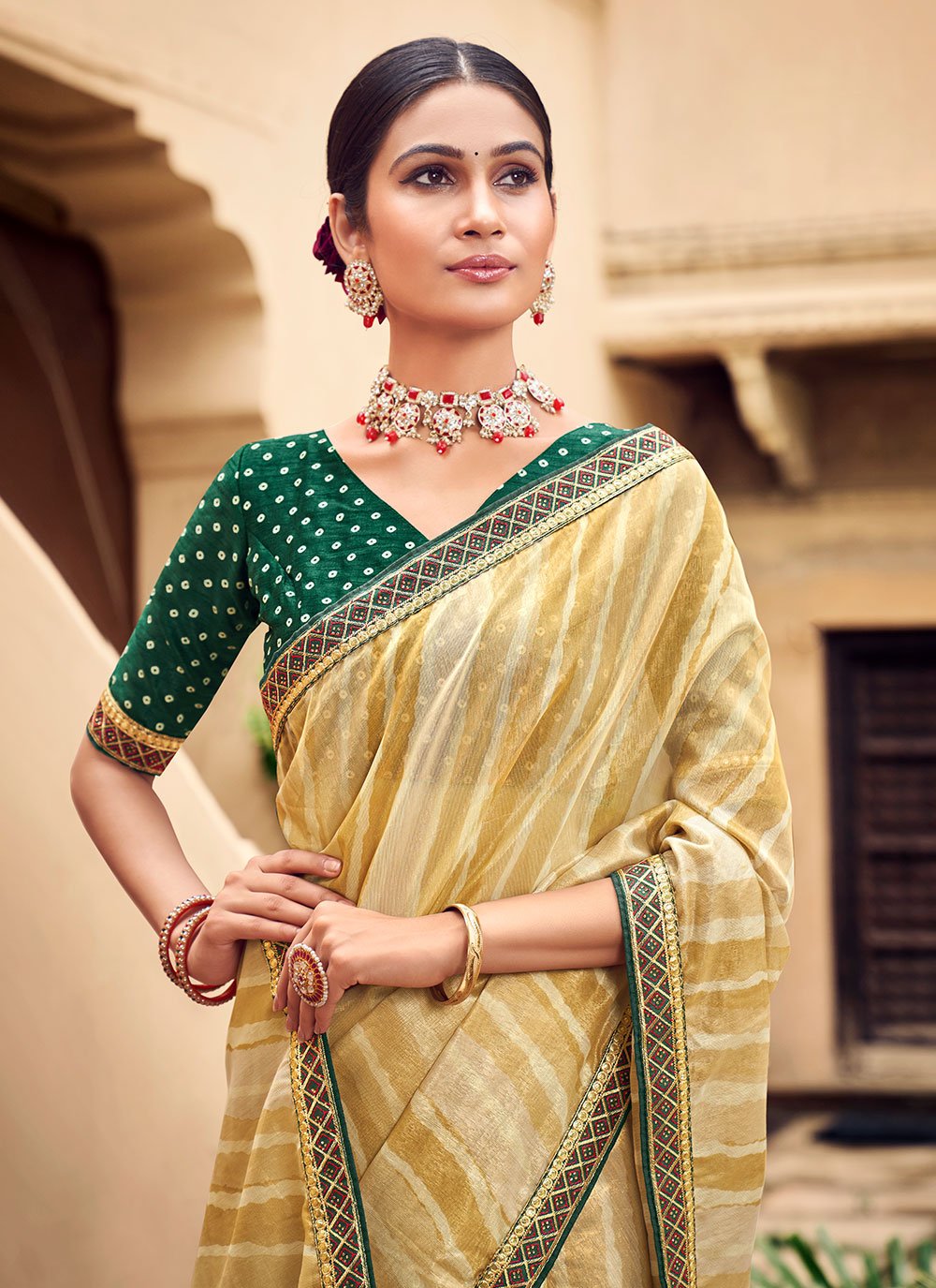 Classic Silk Yellow Digital Print Saree