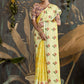 Classic Foil Yellow Embroidered Saree
