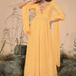 Floor Lenght Salwar Suit Georgette Yellow Embroidered Salwar Kameez