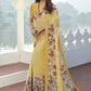 Trendy Saree Georgette Yellow Print Saree