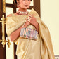 Contemporary Kanjivaram Silk Yellow Woven Saree