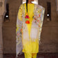 Pant Style Suit Rayon Yellow Lace Salwar Kameez