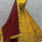 Lehenga Choli Silk Yellow Embroidered Lehenga Choli
