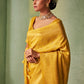 Classic Kanjivaram Silk Yellow Weaving Saree