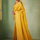 Classic Kanjivaram Silk Yellow Weaving Saree