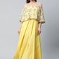 Casual Kurti Crepe Silk Yellow Print Kurtis