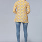 Casual Kurti Rayon Yellow Print Kurtis