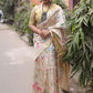 Trendy Saree Silk Yellow Print Saree