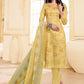 Trendy Suit Cotton Satin Yellow Print Salwar Kameez