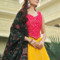 Lehenga Choli Georgette Yellow Embroidered Lehenga Choli