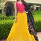 Lehenga Choli Georgette Yellow Embroidered Lehenga Choli