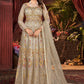 Salwar Suit Net Yellow Embroidered Salwar Kameez