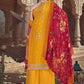 Pakistani Salwar Suit Silk Viscose Yellow Digital Print Salwar Kameez